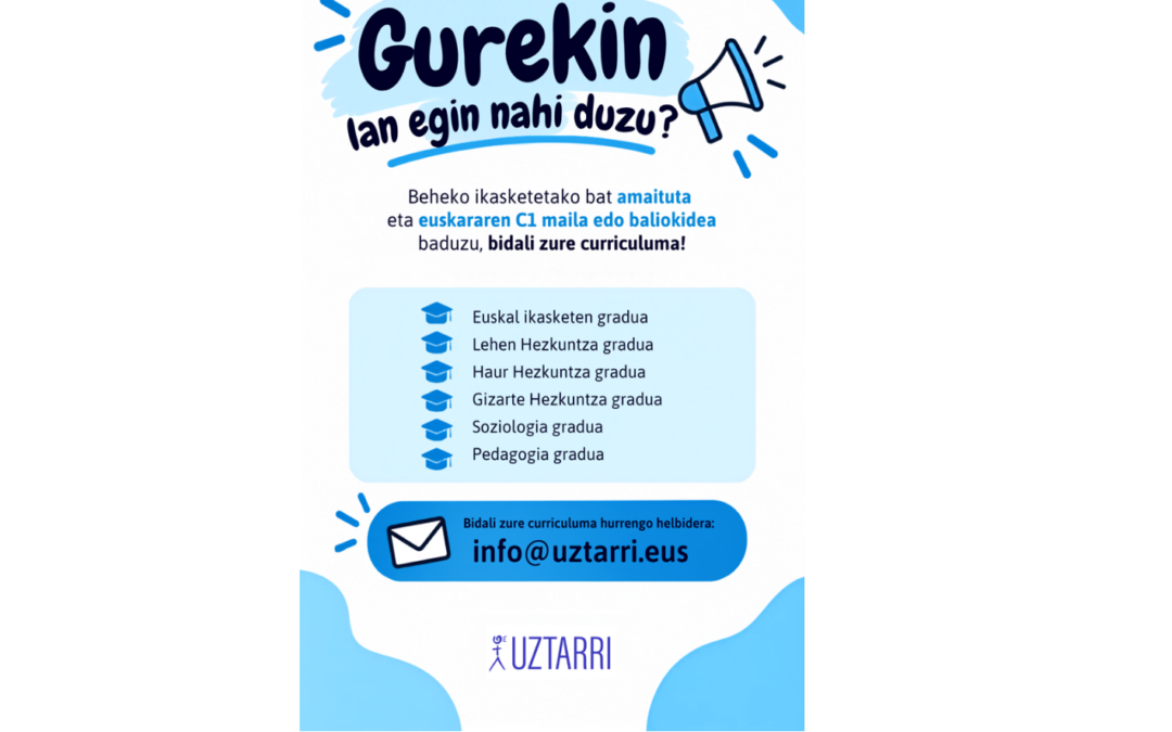 Anima zaitez gurekin lan egiten!